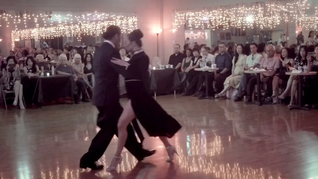 Video thumbnail for Carlos Barrionuevo  and Mayte Valdes at Milonga Sonata 1/3