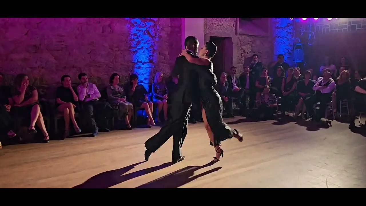 Video thumbnail for Carlos Santos David y Mirella. X Compostela Tango Festival 08/02/25. Tango Bardo -Nochero Soy  - 3/4