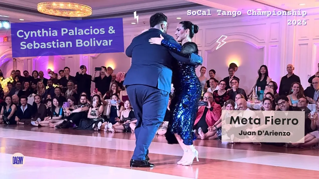 Video thumbnail for Cynthia Palacios & Sebastian Bolivar Argentine Tango Meta Fierro by Juan D’Arienzo #tango
