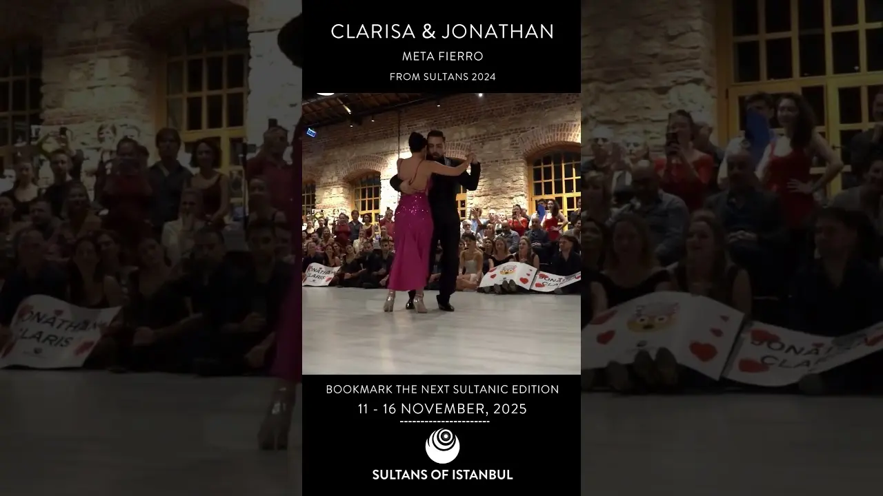 Video thumbnail for Jonathan Saavedra & Clarisa Aragón , Meta Fierro , Sultans of Istanbul Tango Festival 2024