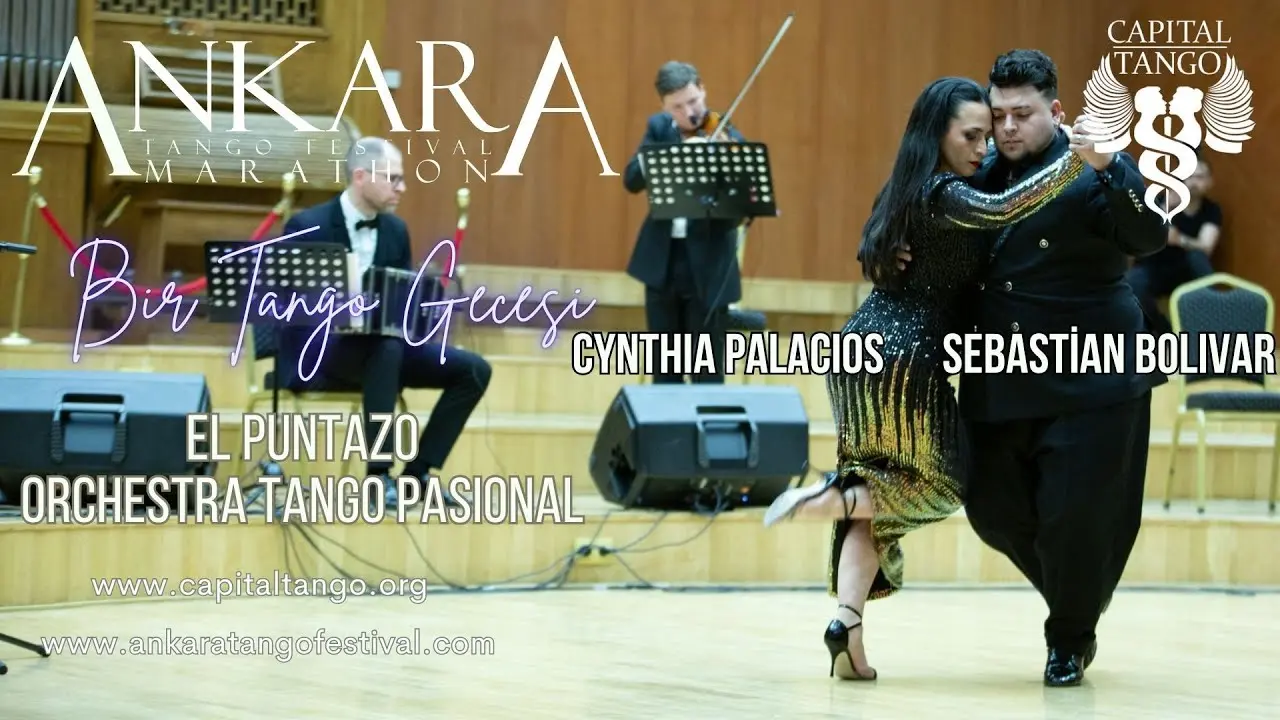 Video thumbnail for Sebastian Bolivar & Cynthia Palacios- El Puntazo (Ankara Tango Festival Orchestra Tango Pasional)
