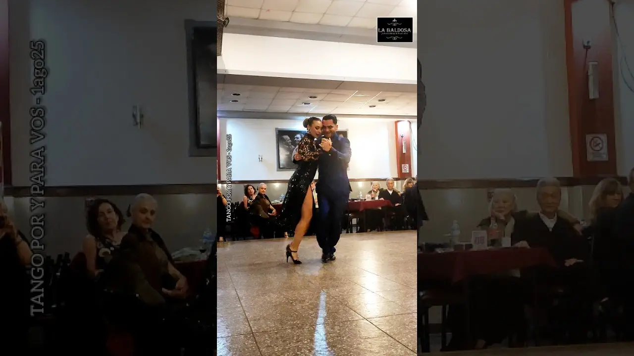 Video thumbnail for Martina Waldman y Alex Moncada. La mañana (D'Arienzo) Milonga La Baldosa 2ago25