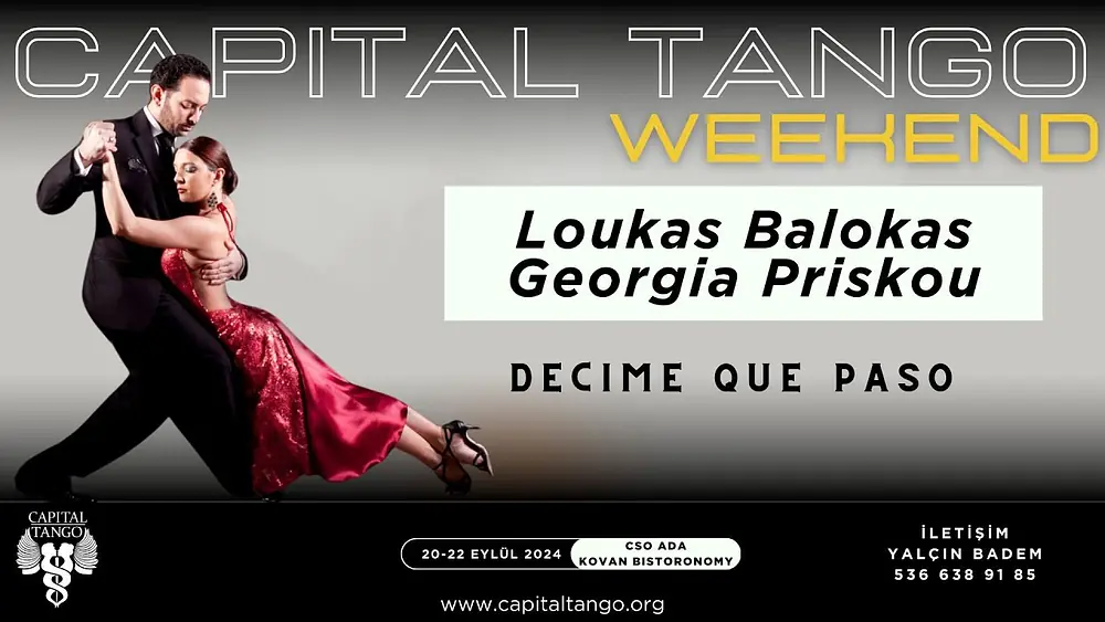 Video thumbnail for Loukas Balokas & Georgia Priskou 1-4/Capital Tango Weekend/ CSO Kocan Decime Que Paso