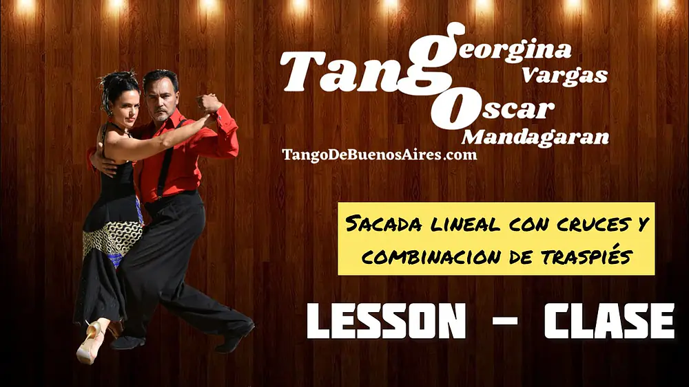 Video thumbnail for Lineal #SACADA with Crosses & #Traspiés  Great Combination by Georgina Vargas Oscar Mandagaran#TANGO