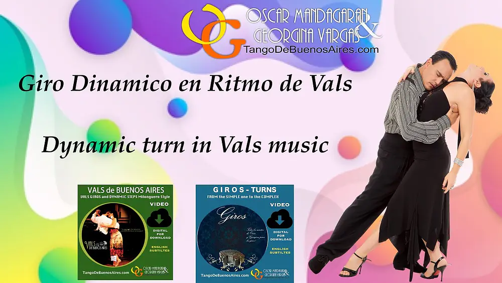 Video thumbnail for #GIRO milonguero dinamico para Vals Dynamic TURN for Vals music Georgina Vargas Oscar Mandagaran