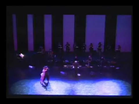 Video thumbnail for Orquesta Escuela de Tango en Chaillot-Paris 2008 . Bailan Sebastian Arce y Mariana Montes