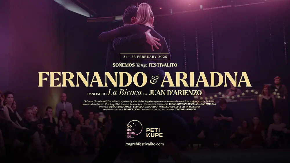 Video thumbnail for Fernando Sanchez & Ariadna Naveira - La Bicoca by Juan D'Arienzo - Soñemos tango festivalito