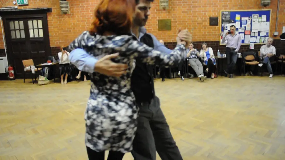 Video thumbnail for Cristian Petitto & Alexandra Wood Vals Class demo at Reading Tango Club