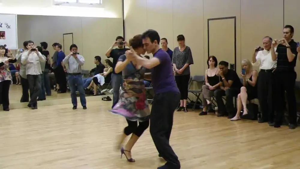 Video thumbnail for Valz class demo by Esteban Moreno and Claudia Codega at Austin Spring Tango Festival-2012