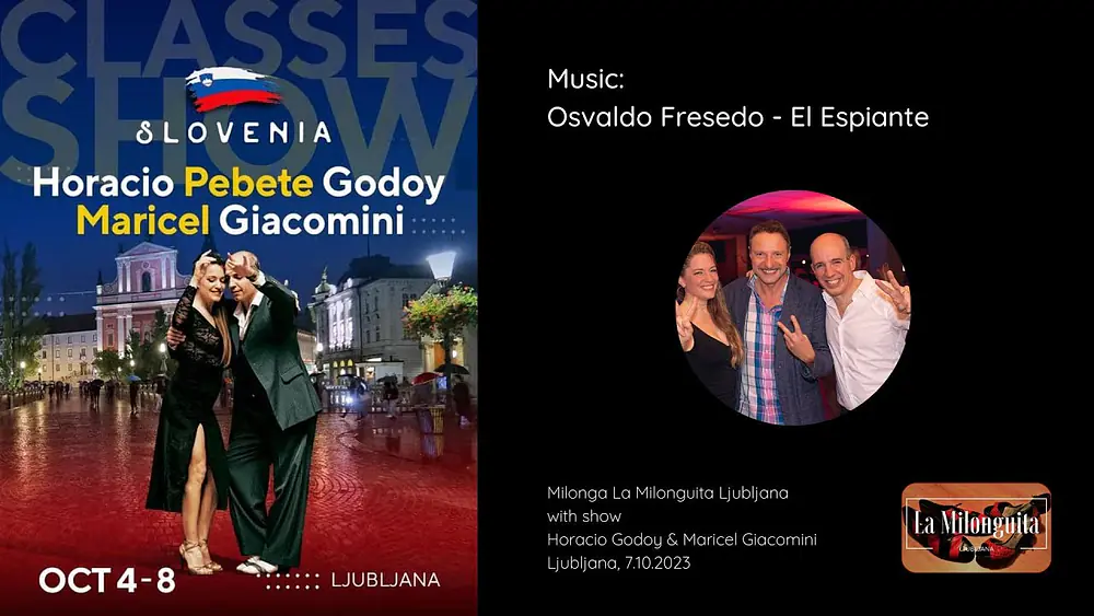 Video thumbnail for Horacio Godoy & Maricel Giacomini @ Ljubljana 2023 (1/5) - Tango DJ Alenka
