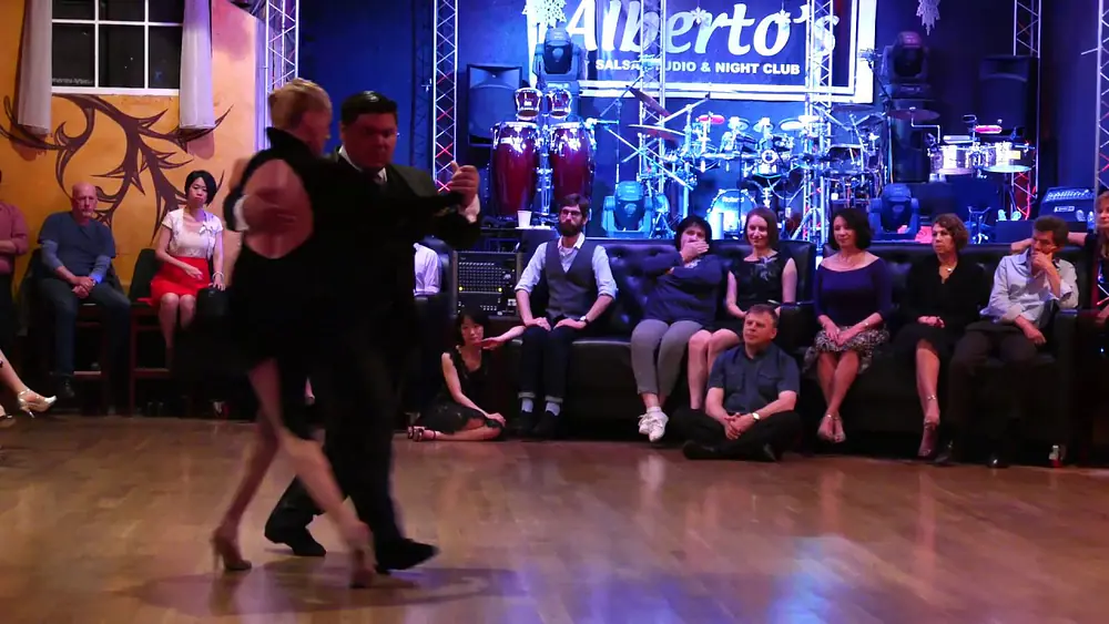 Video thumbnail for Cristian Palomo & Melisa Sacchi Tango Demo 1/3 @ Milonga @ Alberto's 2017 May 28