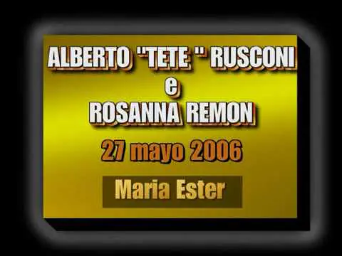 Video thumbnail for Tete Rusconi y Rosanna Remon - Maria Esther - Milonga "El Yaguaron" Savona