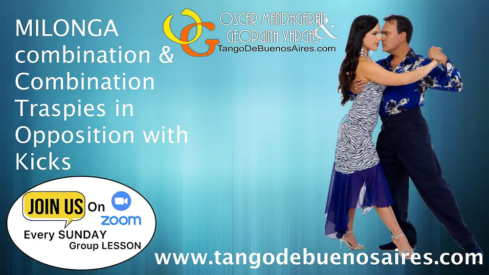 Video thumbnail for #MILONGA combination & Combinación #Traspies en Oposición con Patadas Georgina & Oscar Mandagaran