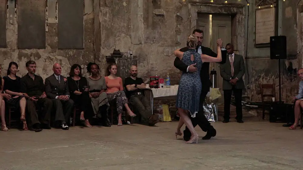Video thumbnail for Claire Loewe and Jorge Pahl dance at the Asylum Chapel Milonga #1