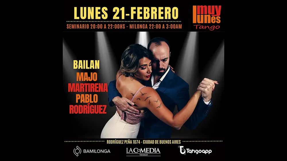Video thumbnail for Majo Martirena y Pablo Rodríguez - El abrojo - Muy Lunes Tango