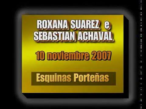 Video thumbnail for Roxana Suarez y Sebastian Achaval - Esquinas Porteñas- Milonga "El Yaguarón"