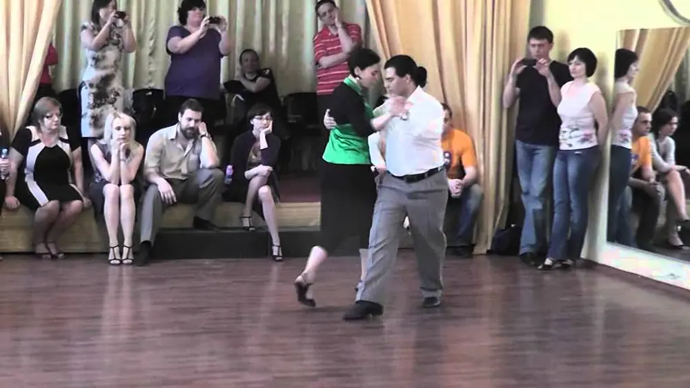 Video thumbnail for Carlos Rodriguez de Boedo Tango y Brigita Urbietytė, resume of the lesson in KIev, april 2014