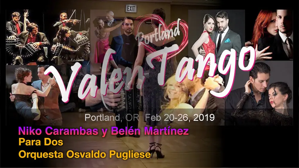 Video thumbnail for Niko Carambas y Belén Martínez - Para Dos - Orq. Osvaldo Pugliese - Valentango 2019