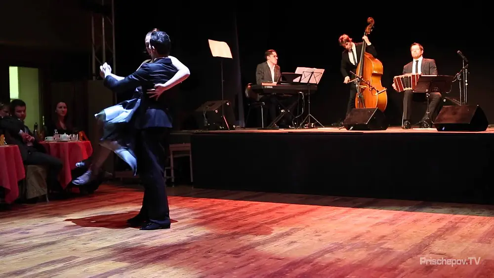 Video thumbnail for Vlada Zakharova and Andrey Makarov, Tango Orchestra Pasional, Prischepov TV - Tango Channel