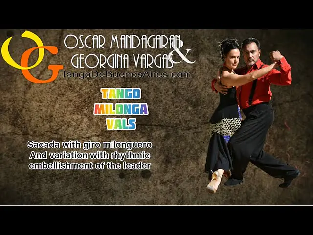 Video thumbnail for #TANGO VALS MILONGA Step taught during our lesson on ZOOM SACADA...Georgina Vargas Oscar Mandagaran