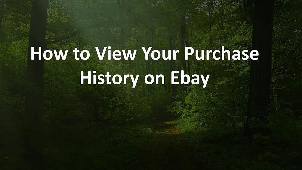 Video thumbnail of How to View Your Purchase History on Ebay