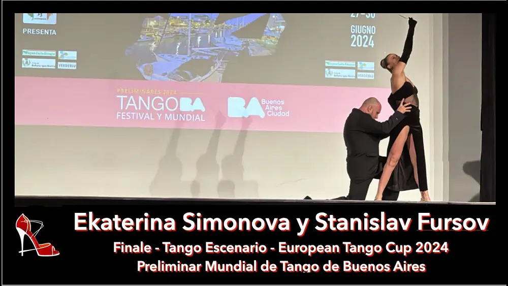 Video thumbnail for Ekaterina Simonova y Stanislav Fursov -  Punto Finale (Fabio Hager) - European Tango Champion 2024