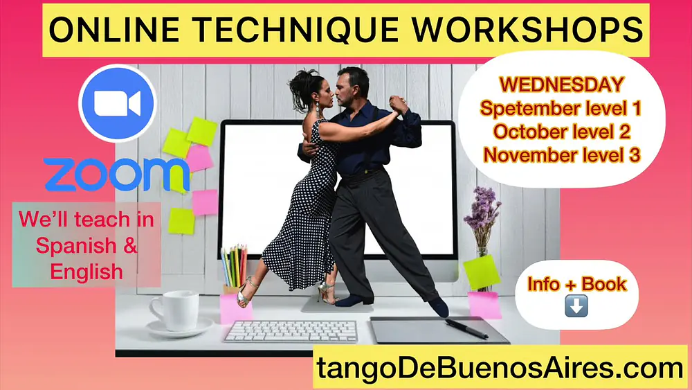 Video thumbnail for Demo  Walking #CAMINATA PAUSADA milonguera Lapiz y adornos  #tango Georgina Vargas &Oscar Mandagaran