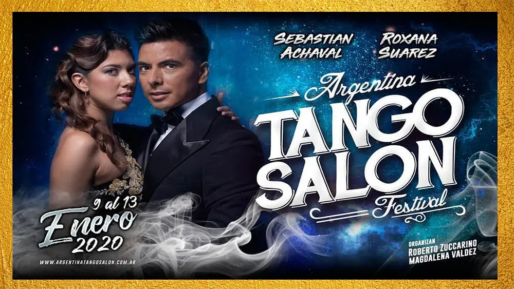 Video thumbnail for SEBASTIAN ACHAVAL Y ROXANA SUAREZ Argentina Tango Salón Festival 2020 La Autentica Milonguera -vivo