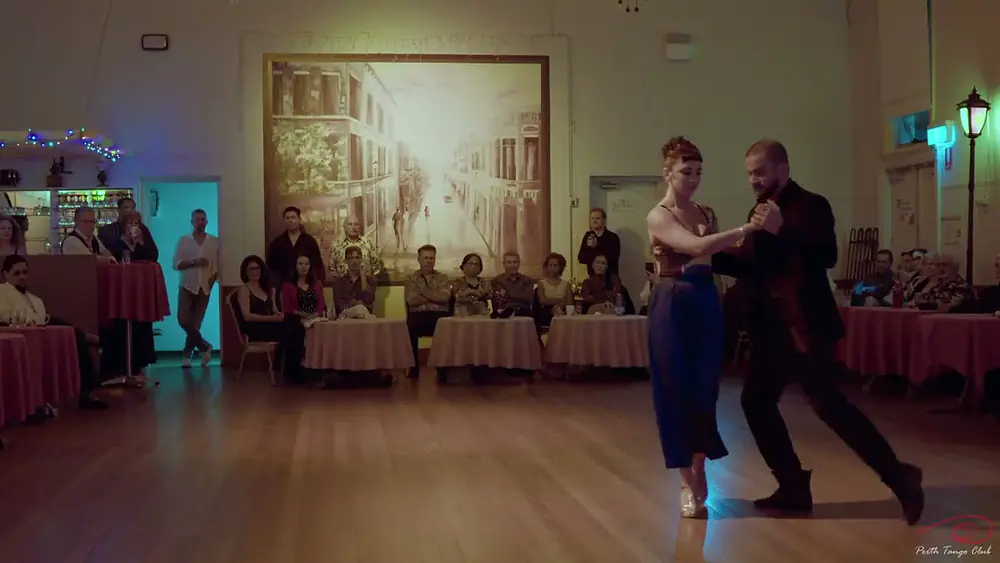 Video thumbnail for Beautiful Argentine Tango 1st dance by Rocio Lequio y Bruno Tombari at Perth Tango Club May 2025