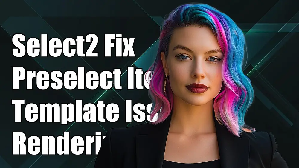 Video thumbnail of Select2 Preselected Item: Fixing TemplateSelection Rendering Issues