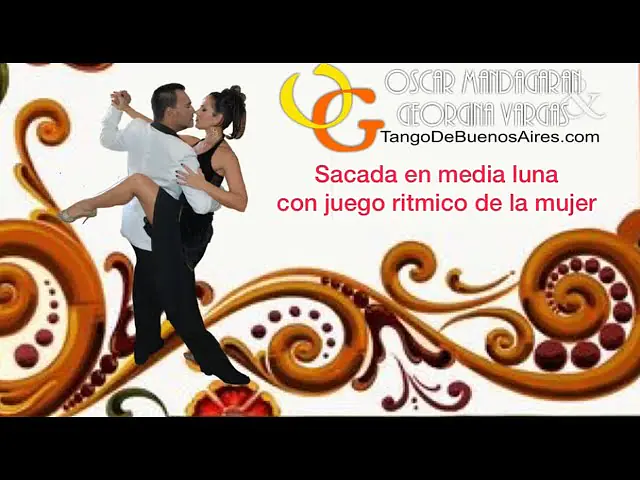 Video thumbnail for Sacada with medialuna and rhythmic crosses #TANGO VALS MILONGA with Georgina Vargas Oscar Mandagaran