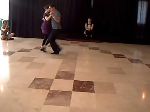 Video thumbnail for Mallorca Tango Festival 2009. Rubén y Sabrina. Clase de saltos