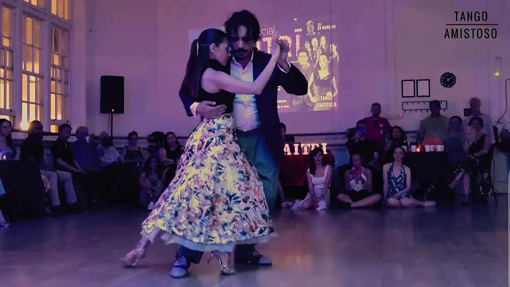 Video thumbnail for Gaston Torelli and Gri Montanaro, El Amanacer - Sexteto Cristal, Milonga Maitrī 2025 (2/3)