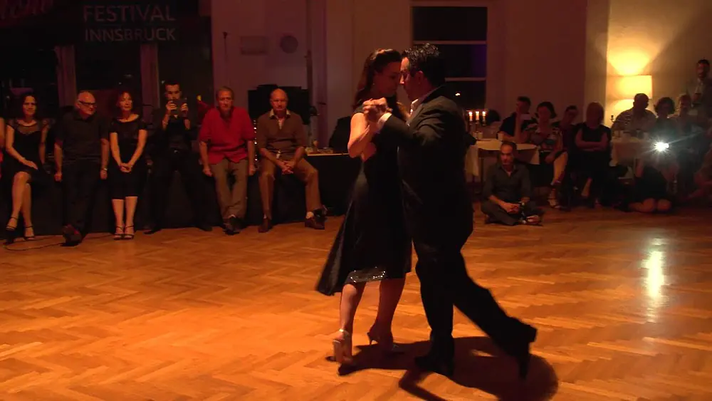 Video thumbnail for Fernando Galera & Silvina Valz 1, Tangofestival Innsbruck, Oct. 2015, introduced by Pepa Palazon