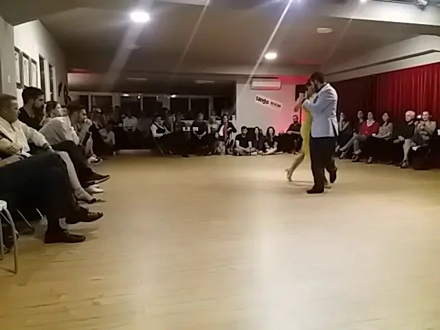 Video thumbnail for Haris Mihail & Malika Pitou Nicolier - "Cabeza de novia" - 3/5 - Tango Room Thessaloniki