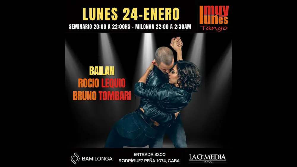 Video thumbnail for Rocío Lequio y Bruno Tombari - Amurado - Muy Lunes Tango