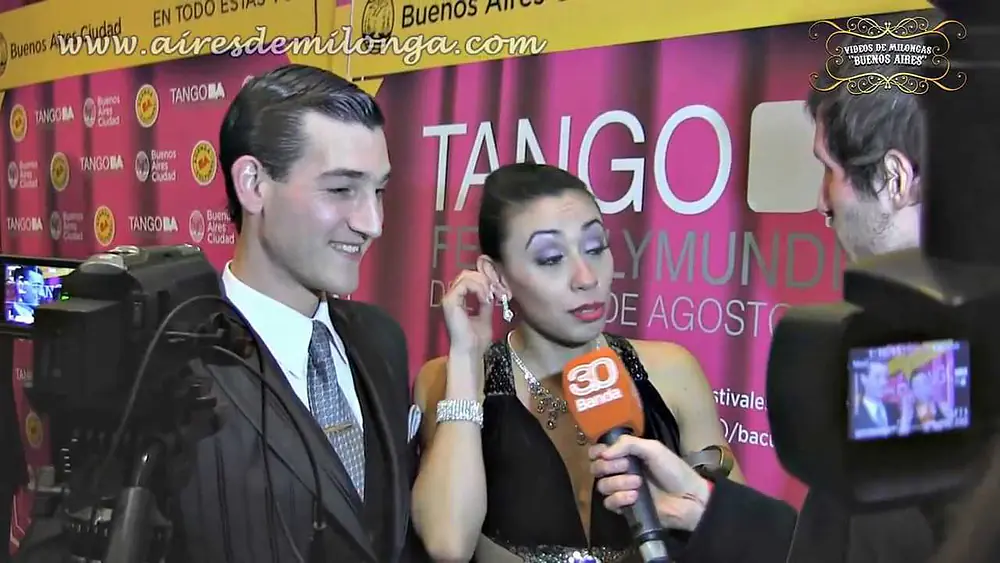 Video thumbnail for Entretelones y campeones escenario, Guido Palacios, Florencia Zarate, Mundial de Tango 2013
