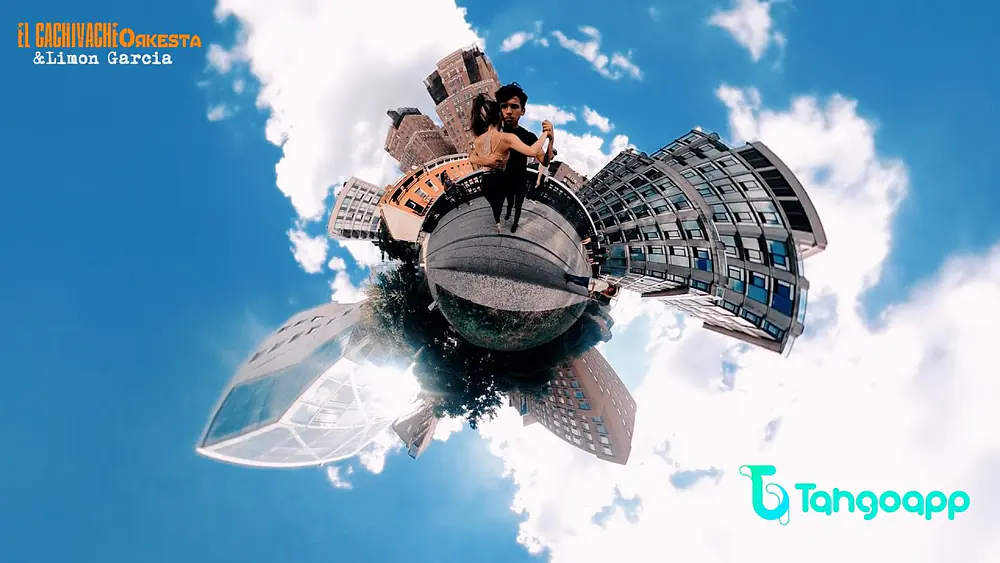 Video thumbnail for EL CACHIVACHE & Limon Garcia - Bailan Çiko Tanik & Rainier Pereira - Tango tiny planet - NYC