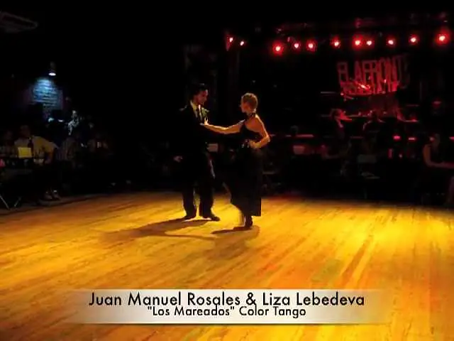 Video thumbnail for Juan Manuel Rosales y Liza Lebedeva tango escenario "Los Mareados" por Color Tango