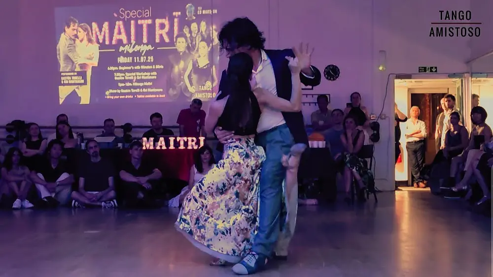 Video thumbnail for Gaston Torelli and Gri Montanaro, Remembranzas - Osvaldo Pugliese, Milonga Maitrī 2025 (3/3)