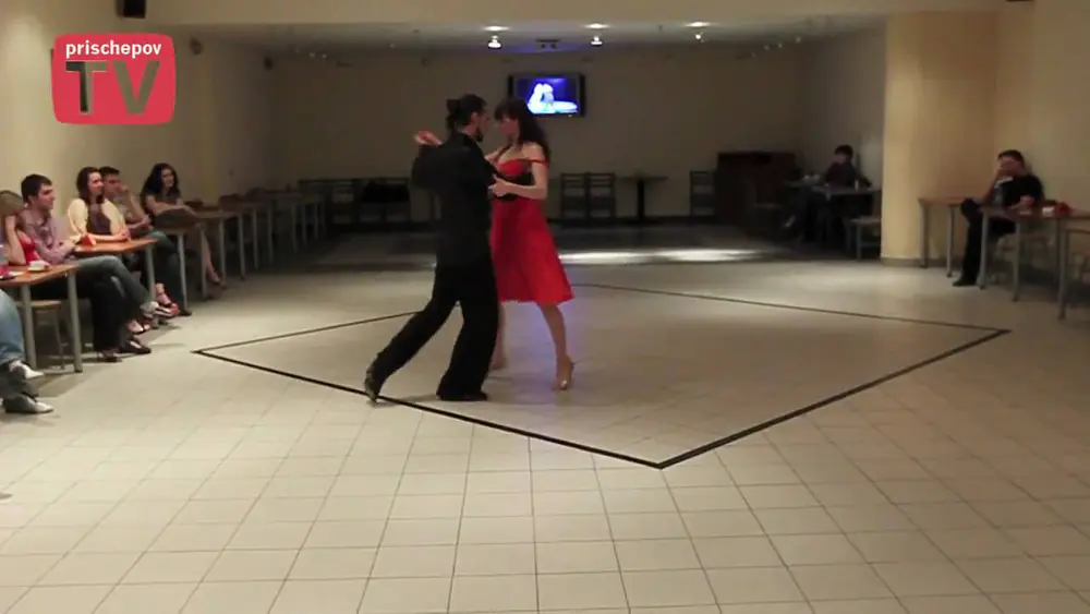 Video thumbnail for Ekaterina Nazarova & Aleksey Salienko Russia, Moscow, Milonga in rest."Le Cafe", 22.01.2010(2)