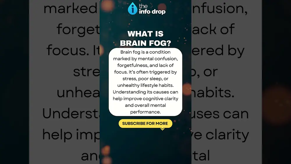 Video thumbnail of What Is Brain Fog? #BrainFogExplained #braintest #theinfodrop