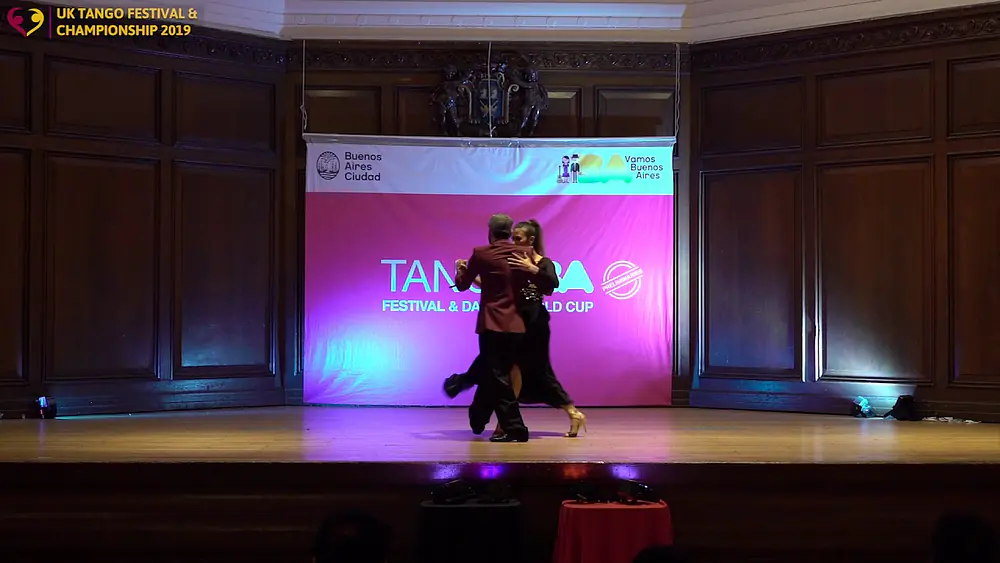 Video thumbnail for UK Tango Championship Finalists - Stage: Borja Alcalde Sainz & Christina Gomez