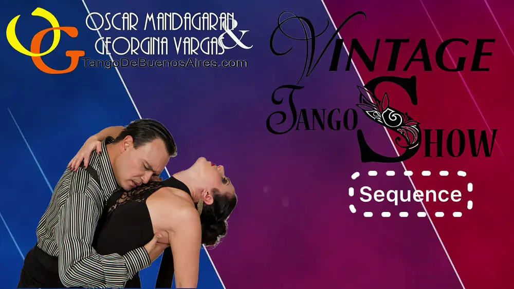 Video thumbnail for #TANGO Show sequence with SACADAS Tango escenario Georgina Vargas Oscar Mandagaran Complex figure