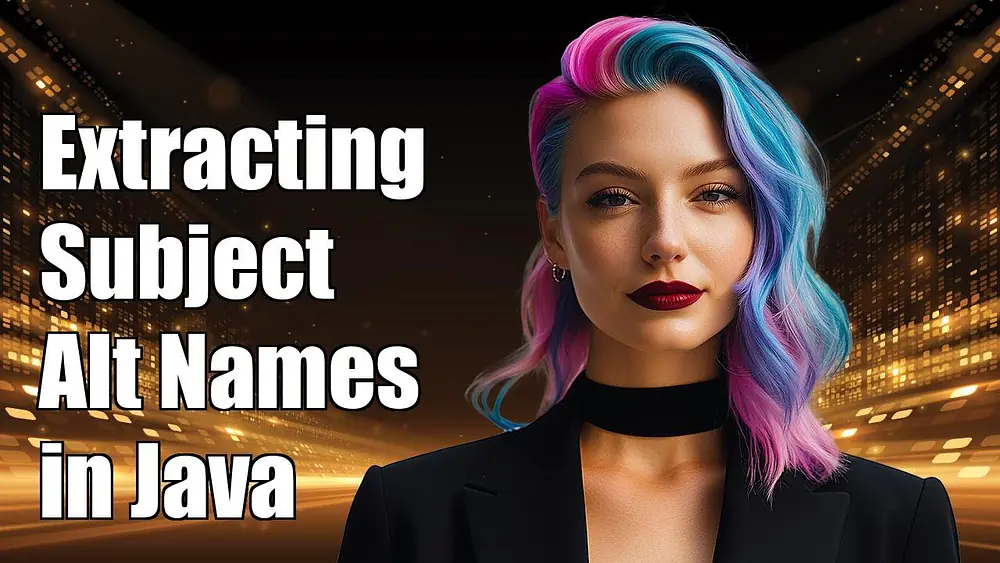 Video thumbnail of Extracting Subject Alternate Names from Pkcs10CertificationRequest in Java