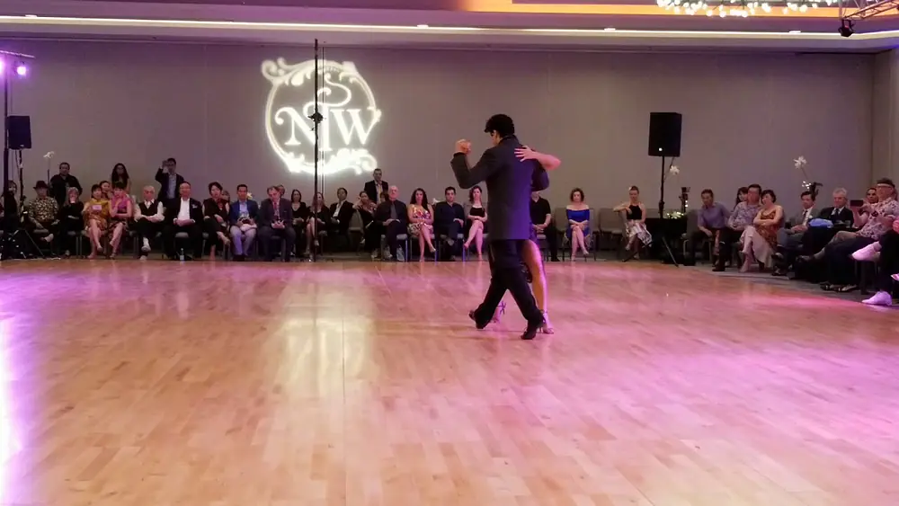 Video thumbnail for Performance by Sabrina Masso & Federico Naveira at Nora's tango week on June 30, 2018