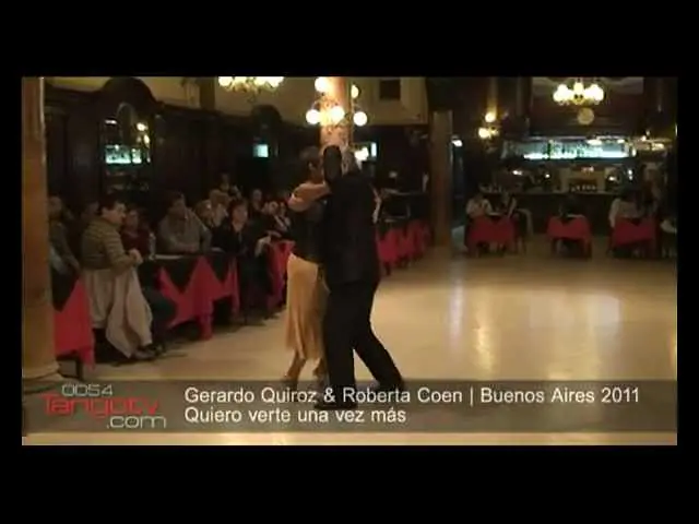 Video thumbnail for Gerardo Quiroz y Roberta Coen - Tango Ideal - 0054TangoTv