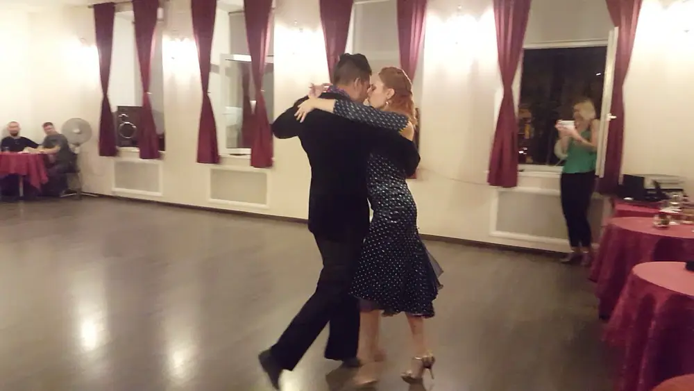 Video thumbnail for Alejandro Marce Herlan(ARG) & Karina "Lilu" Dovbush @ Milonga "El Salon" 1/4