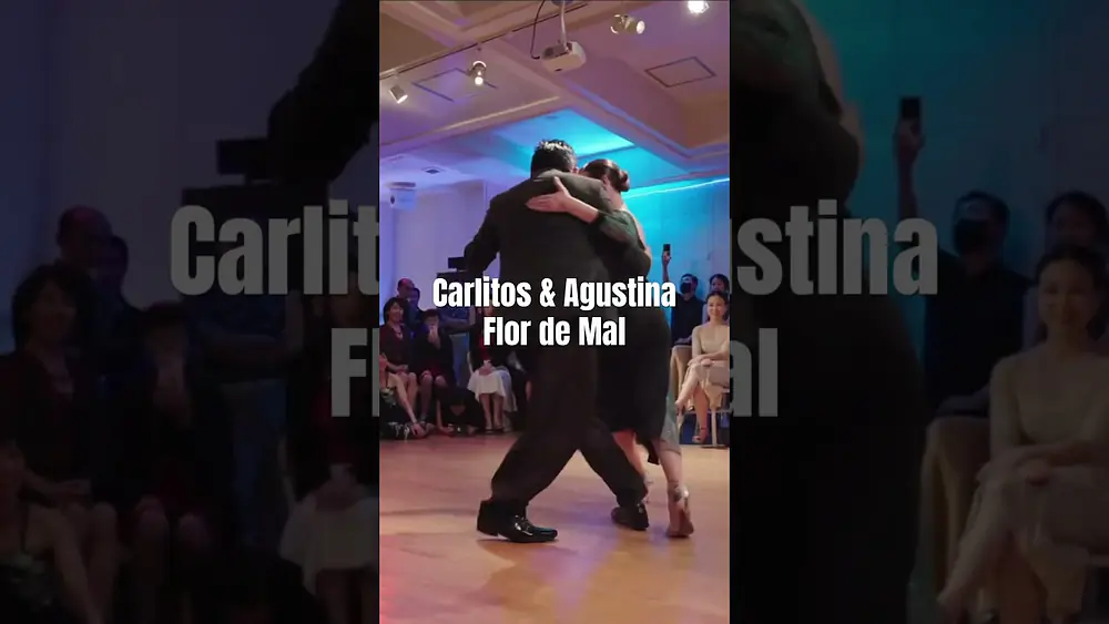 Video thumbnail for Carlitos & Agustina Flor de Mal Juan D’Arienzo #アルゼンチンタンゴ #argentinetango #shorts #tango #탱고 #vals