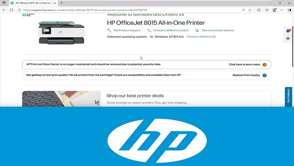 Video thumbnail of How To Install and Setup HP OfficeJet 8015 Printer [Guide]